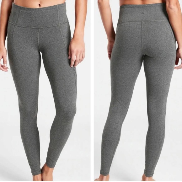 Like new condition Athleta salutation stash 7/8 leggings - Picture 1 of 7